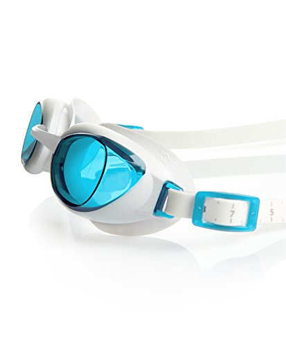 Speedo Aquapure Gafas de Natación, Mujer, Blanco/Azul, Talla Única