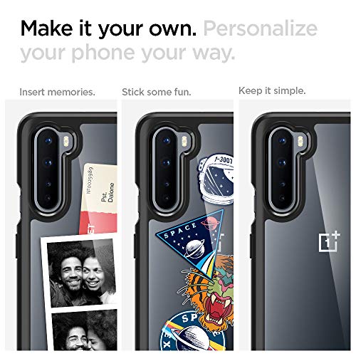 Spigen Funda Ultra Hybrid para OnePlus Nord, Protección híbrida de la caída - Negro Mate