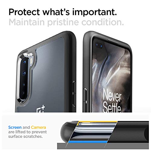 Spigen Funda Ultra Hybrid para OnePlus Nord, Protección híbrida de la caída - Negro Mate