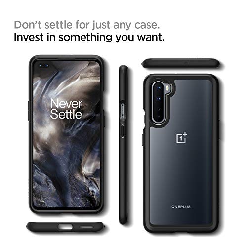 Spigen Funda Ultra Hybrid para OnePlus Nord, Protección híbrida de la caída - Negro Mate