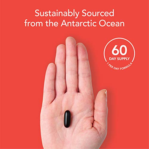 Sports Research Aceite De Krill Antártico (Doble Fuerza) 1000Mg Con Omega-3 Epa, Dha Y Astaxantina | 60 Cápsulas Líquidas - Suministro De 2 Meses