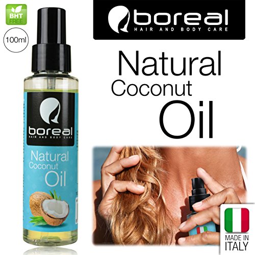 Spray aceite de coco para el cabello. Protector solar para el cabello. Set de playa para el cuidado del cabello: 100 ml de aceite de coco, cepillo neumático, cepillo desenredante, peine.
