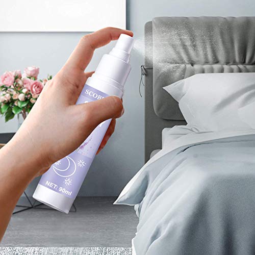 Spray De Almohada,Pillow Mist,Lavanda Orgánica,Spray de Aromaterapia de Lavanda,Profundamente relajante sueño & Pillow Spray, relajación, dormir, y habitación Spray