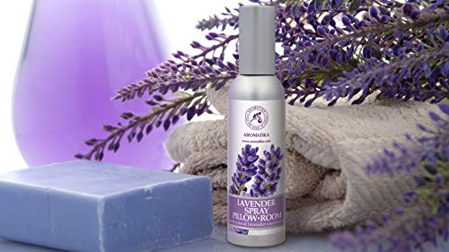 Spray de Aromaterapia de Lavanda 75ml - 100% Pura Aceite Esencial de Lavanda - Ideal para Yoga - Spray para Almohada - Relajación - Sueño y Spray para Habitación
