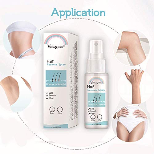 Spray De Depilación 100 Natural Crema Depilatoria Spray Para Hombres Y Mujeres, Hair Removal Spraym, Inhibiendo Y Reduciendo El Crecimiento Del Cabello Para Rostro Y Cuerpo Para Pieles Sensibles