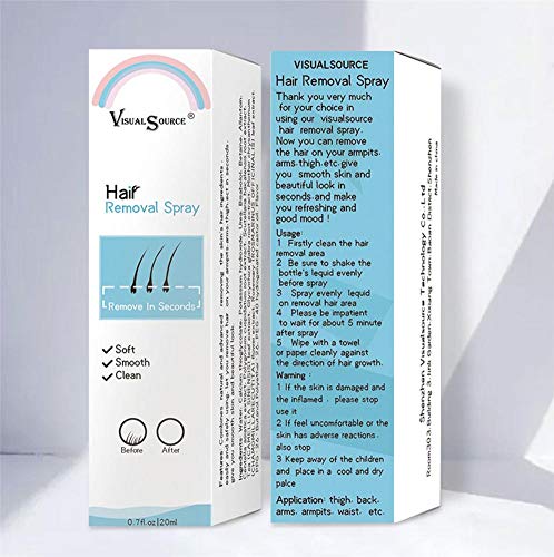 Spray De Depilación 100 Natural Crema Depilatoria Spray Para Hombres Y Mujeres, Hair Removal Spraym, Inhibiendo Y Reduciendo El Crecimiento Del Cabello Para Rostro Y Cuerpo Para Pieles Sensibles