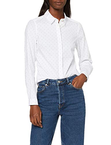 Springfield 4.FQ. Slim Fit Camisa, Dorado (Dorado 97), 44 (Tamaño del Fabricante: 44) para Mujer
