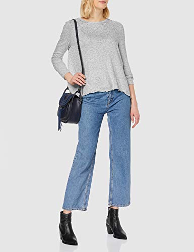 Springfield Long Sleeve with Pearls Camiseta, Multicolor (Multicolor 43), Small (Tamaño del Fabricante: S) para Mujer