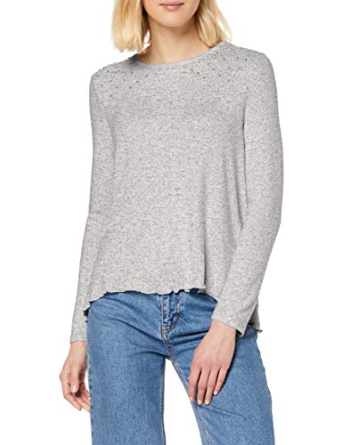 Springfield Long Sleeve with Pearls Camiseta, Multicolor (Multicolor 43), Small (Tamaño del Fabricante: S) para Mujer