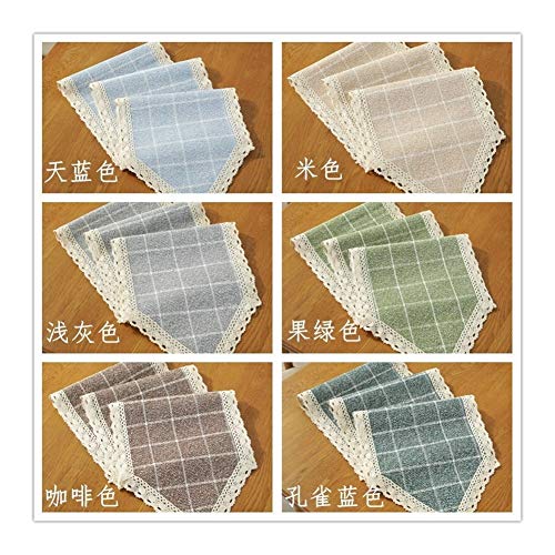 Squisito runner da tavolo Camino de Mesa Inicio Bandera de la mesa de centro clásica a cuadros cordón de zapato Gabinete Gabinete Bandera Tabla algodón y lino de Mesa per feste, ristoranti e attività