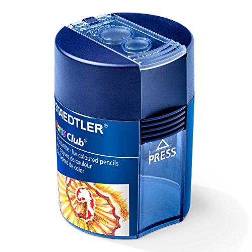 Staedtler 512002BKD - Sacapuntas Doble con Contenedor, Gris