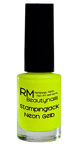 stampinglack Neon Juego 6 x 12ml Rojo Amarillo Verde Rosa Morado Naranja esmaltes esmalte esmalte de uñas Nail Polish RM beautynails
