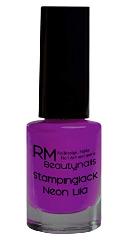 stampinglack Neon Juego 6 x 12ml Rojo Amarillo Verde Rosa Morado Naranja esmaltes esmalte esmalte de uñas Nail Polish RM beautynails