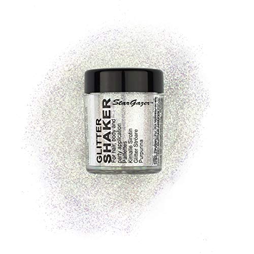 Stargazer Glitter Shaker, Maquillaje de ojos con brillos (Blanco) - 1 unidad