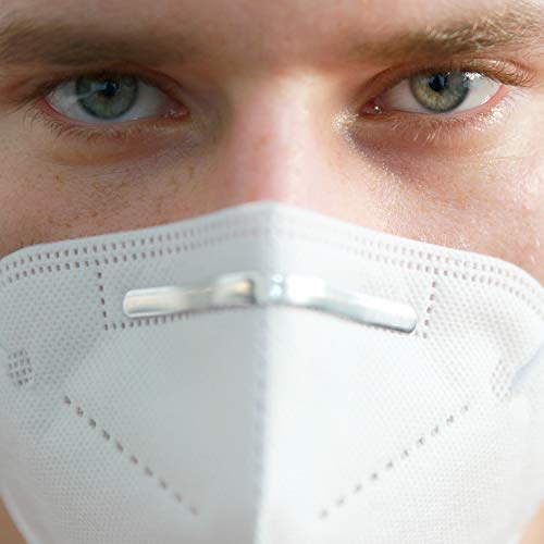 Staroon Mascarilla Facial de Seguridad FFP2/KN95, Antipolvo, Antibacterias, Con Válvula de Filtro, Respirador de Seguridad (Paquete de 5 Piezas)