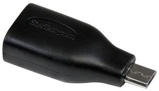 StarTech.com UUSBOTGADAP - Adaptador Micro USB Macho a USB A Hembra OTG para Tablets Smartphones Teléfonos Inteligentes Tabletas Moviles - Negro
