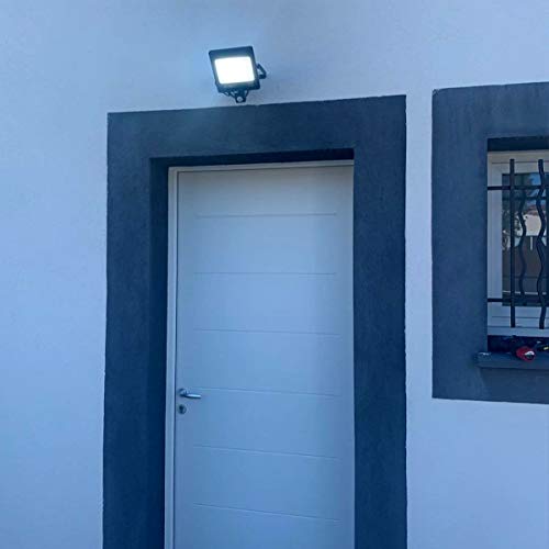 STASUN 30W Foco led exterior con Sensor Movimiento de alto brillo 2700lm Proyector led exterior de impermeable IP65 Iluminación led de seguridad luz led para Patio Jardín Camino