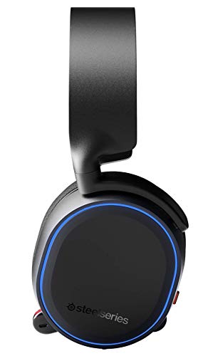 SteelSeries Arctis 5 Auriculares De Juego, Iluminados por RGB, DTS Headphone:X V2.0 Surround para Pc Y Playstation 4, Negro