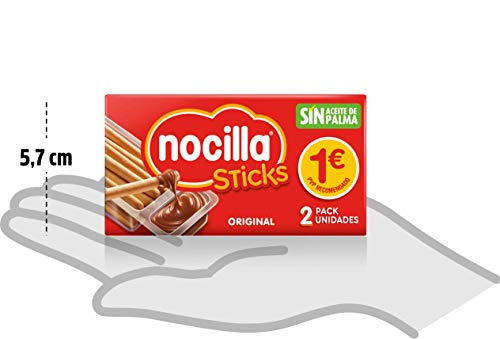 Sticks Nocilla Original-Sin Aceite de Palma-Pack de 2 raciones de 30g