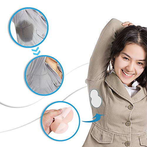 StillCool Almohadillas Absorbentes Suave 3.74 x 4.72 in, 200PZS Almohadillas Sudor Desechables y Cómodo, No Visibles Elimina Olor de Axilas para Mujeres Hombres y Niños - Blanco