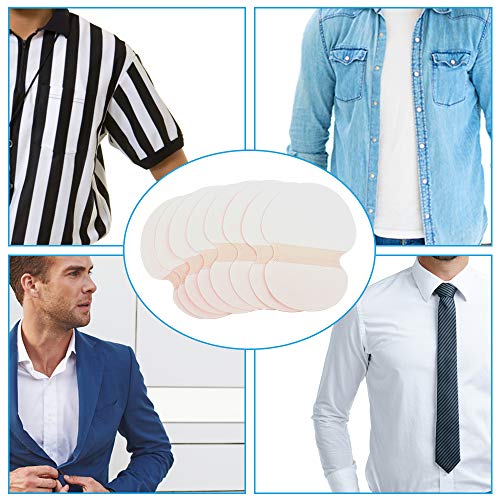StillCool Almohadillas Absorbentes Suave 3.74 x 4.72 in, 200PZS Almohadillas Sudor Desechables y Cómodo, No Visibles Elimina Olor de Axilas para Mujeres Hombres y Niños - Blanco