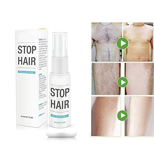 Stop Hair Growth Spray, ORCCAC depilación suave e hidratante suave para piernas brazo cuerpo unisex 20 ml (2PCS)