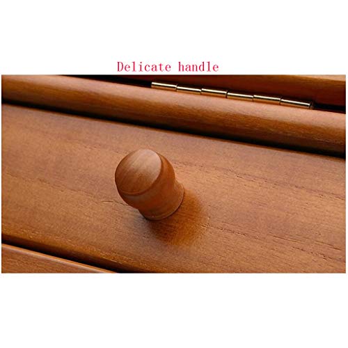 Storage Box Caja De Almacenamiento De CosméTicos De Madera, Organizador De Almacenamiento De Maquillaje, Espejo De Maquillaje, 2 Cajones, Gran Capacidad