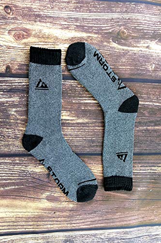 Storm Bloc - 4 Pares Hombre Trekking Senderismo Calcetines con Refuerzo (39/45, SBMS033CHA)