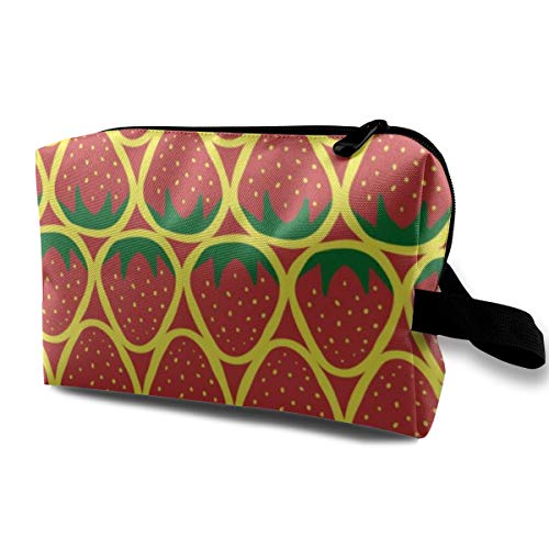 Strawberry Makeup Case and Toiletry Bag - Estuche de Maquillaje para Mujeres