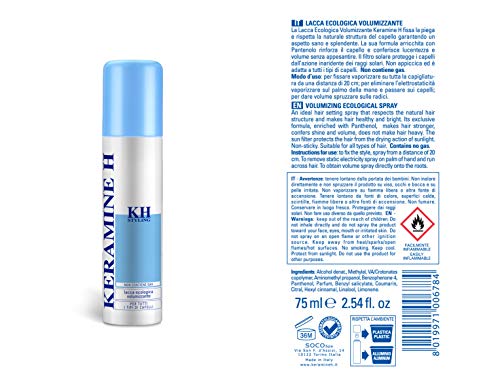 Styling - Laca ecológica voluminizadora, 75 ml, sin gas