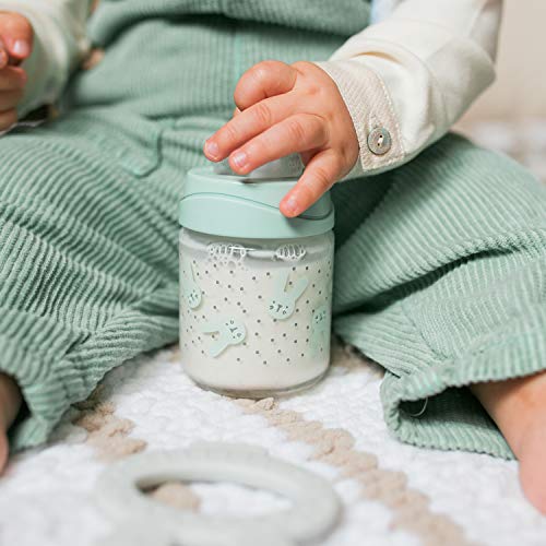 Suavinex 307302 Pack Biberón Vidrio Tetina Redonda de Silicona 3 Posiciones, Con Sistema Anticólicos, Bebés +0 Meses, color Verde,120ml + 240ml