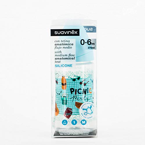 Suavinex - Biberon Pp Boca Ancha - Biberón, colores surtidos