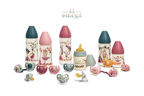 Suavinex - Chupete Tetina Anatómica Látex. Chupete 6-18 Meses. 0% BPA, Diseño Le Cirque Color Verde