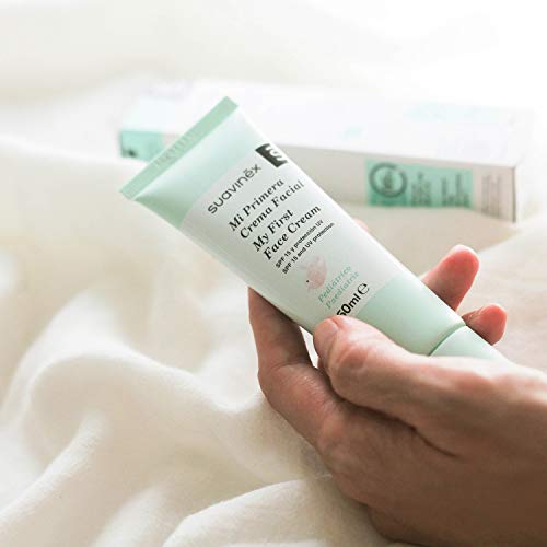 Suavinex – Crema facial para bebés. con SPF 15 y Protección Uv. Nutre en Profundidad. 67% Ingredientes de Origen Natural, 50ml