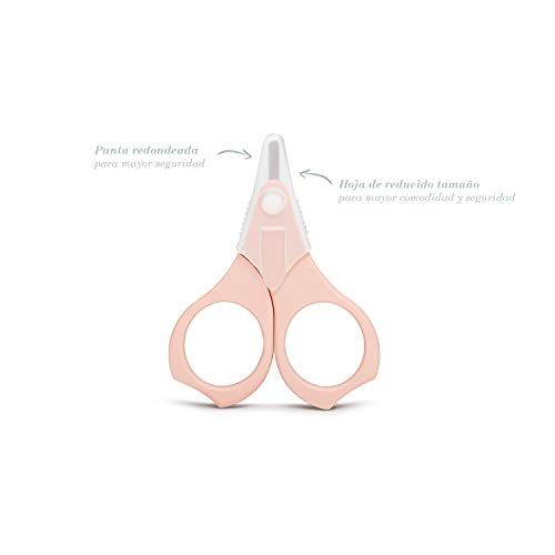 Suavinex, Neceser Set Manicura para Bebés +0M con Cepillo, Peine, Cepillo Dental, Tijeritas, Lima, Cortaúñas, Color Rosa