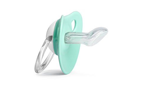 Suavinex - Pack de 2 Chupetes Suavinex 6-18 Meses. Tetina Anatómica de Silicona 0% Bisphenol, Color Verde y Azul Diseño Panda