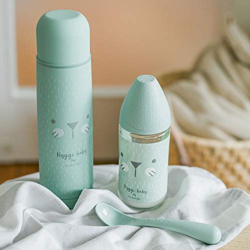 Suavinex - Termo Líquidos Para Bebé. Acero Inoxidable. Cierre Hermético. Bebidas Calientes y Frías, 500ML Color Rosa