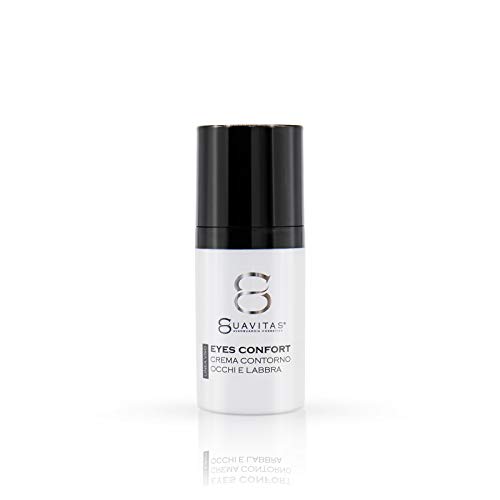 Suavitas Eyes Confort - Crema Contorno de Ojos y Labios Antiarrugas con Ácido Hialurónico, Antiedad, Resultados Inmediatos, Hidratante, Tonificante, Elimina las Arrugas, Reduce las Bolsas - 30 ml