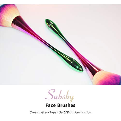 Subsky Brocha de maquillaje,Brochas para Colorete, Pincel de maquillaje profesional corrector en polvo