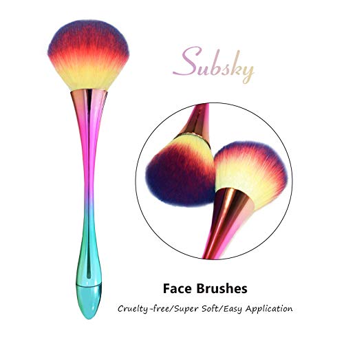 Subsky Brocha de maquillaje,Brochas para Colorete, Pincel de maquillaje profesional corrector en polvo