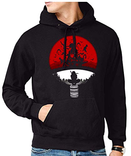 Sudadera de Hombre Naruto Manga Anime Shuriken Sasuke Kakashi 012 XL