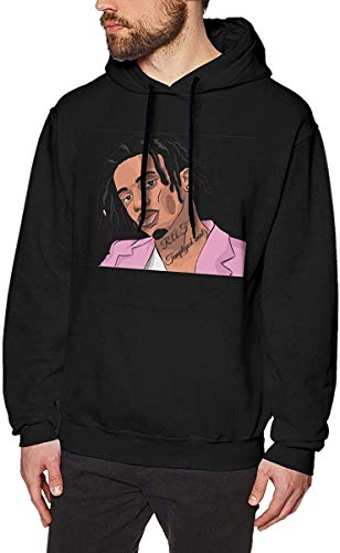 Sudaderas con Capucha para Hombre Playboi Carti Cool Men's Hat and Pocketless Sweater Black