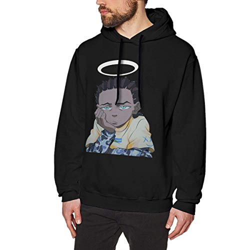 Sudaderas con Capucha para Hombre Playboi Carti Fashion Men's Hat and Pocketless Sweater Black