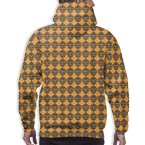 Sudaderas con Capucha para Hombre, Sudadera con Capucha, patrón de Talavera de Oriente Medio, Arte Popular, composición de Estilo Oriental, impresión en 3D, Camisetas Casuales de Manga Larga