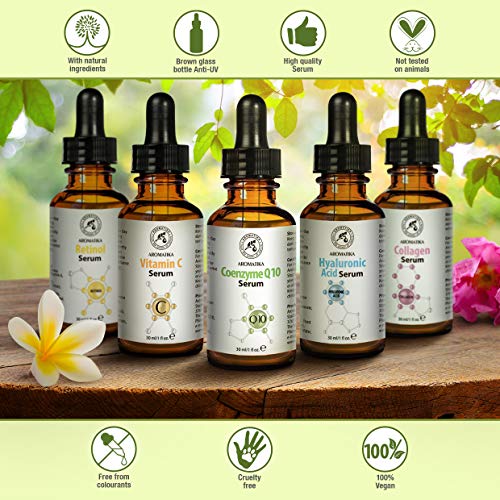 Suero de Coenzima Q10 para Cuidado del Rostro y la Piel 30ml con Coenzima Pura para Todo Ttipo de Piel - Suero Antienvejecimiento - Coenzima Q10