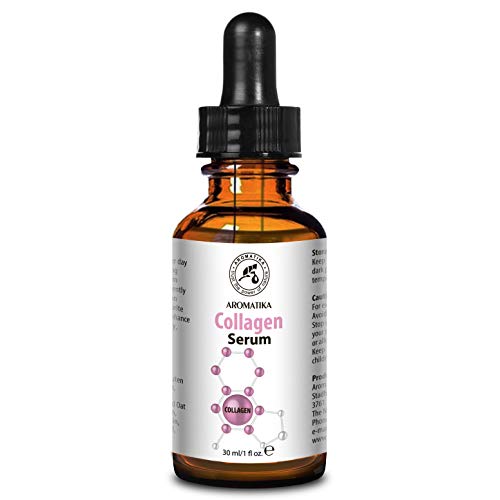 Suero de Colágeno para Cuidado del Rostro y del Cuerpo 30ml en Frasco de Vidrio con Colágeno Puro para Todo Tipo de Piel - Suero Antienvejecimiento - Suero Reforzante con Colágeno