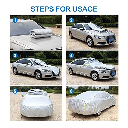 SUI-yuan Cubierta del Coche/Compatible con Cadillac/Fundas Impermeables Transpirables protección contra la Intemperie Completa de Coches (Color : No Logo, Size : Escalade)