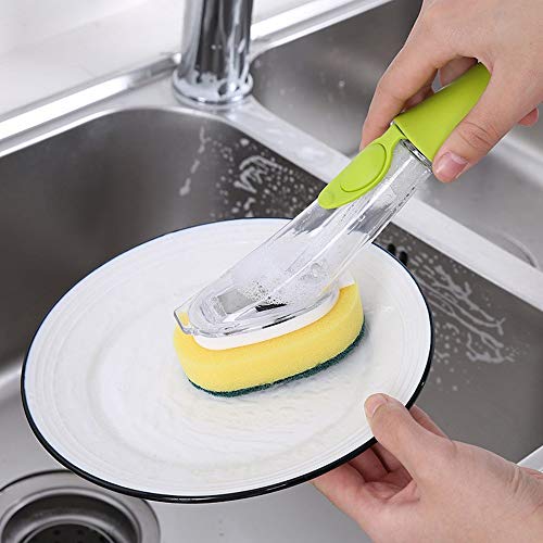 SUIBIAN Cocina del Hogar Fregar Ollas Artefacto Xiguo De Largo Cerdas del Cepillo For Limpiar El Pincel De Aceite Antiadherente Esponja Lavado De Vajillas Automático De Líquidos