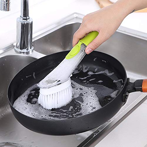 SUIBIAN Cocina del Hogar Fregar Ollas Artefacto Xiguo De Largo Cerdas del Cepillo For Limpiar El Pincel De Aceite Antiadherente Esponja Lavado De Vajillas Automático De Líquidos