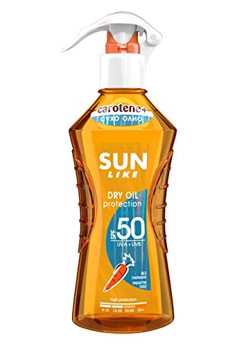 Sunlike Aceite Seco bronceador con Zanahoria Vitamina E SPF 50 Pulverizador 200 ml